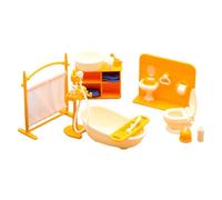 KAHDGSS Set da Gioco per Piccoli mobili da Bagno in 1: 12 Include lavandino, Vasca da Bagno e per Decorazioni per la casa da Gioco, Bambole educative per Bambini