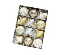 KAHDGSS Set di 12 decorazioni per albero di Natale, palla da appendere per la casa, feste, torte, decorazioni da tavolo, decorazioni per albero di Natale