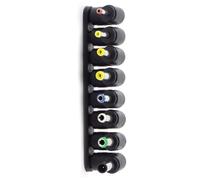 KAHDGSS Set di punte per adattatori di alimentazione per laptop 8 pz/10 pezzi testa dritta/curva per compatibilità con dispositivi multipli soluzione di alimentazione per notebook nero