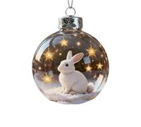 KAHDGSS Set Ornamenti in Acrilico per Animali Selvatici Natalizi Decorazioni Efficienti E Infrangibili Caratterizzati da Disegni Dettagliati Sagome Animali da Appendere Natale nel Paese delle