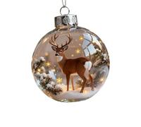 KAHDGSS Set Ornamenti in Acrilico per Animali Selvatici Natalizi Decorazioni Efficienti E Infrangibili Caratterizzati da Disegni Dettagliati Sagome Animali da Appendere Natale nel Paese delle