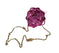 KAHDGSS Sofisticata borsa da sera con motivo floreale piccola borsa a tracolla per feste borse a tracolla borsa a catena per donna borsa in acrilico scatola, Rosa elettroplaccata R, One Size
