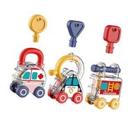 KAHDGSS Sviluppo sensoriale CarKey Giocattolo per Bambini Forma Gioco Abbinamento Colori Ordinamento Giocattolo per Bambini Abilità motoria fine Esercizio Riconoscimento del Colore