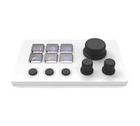 KAHDGSS Tastiera retroilluminata a LED a 12 tasti per la tastiera del ponte di controllo del flusso per lo streaming live e disegni creativi con chiave personalizzabile