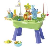 KAHDGSS Tavolo da Gioco Acquatico Multifunzionale per Bambini per l ' apprendimento all ' Aperto e l ' apprendimento dei Giochi Attraverso Le Bambole da Gioco