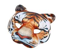 KAHDGSS Tigre - Leopardo 3D a mezzo volto per Halloween, travestimenti, cosplay, feste in maschera