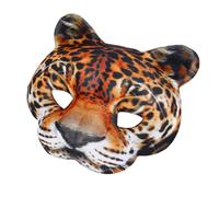 KAHDGSS Tigre - Leopardo 3D a mezzo volto per Halloween, travestimenti, cosplay, feste in maschera