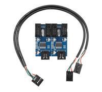KAHDGSS USB2.0 Adattatore Splitter USB A 9 Pin per L'ampliamento della Porta Desktop Perfetta per Connettore del Programmatore Home Office E Gioco