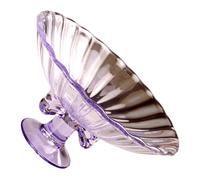 KAHDGSS Vassoio decorativo per in vetro con abbellimento artistico con fiocco francese e base rialzata per un elegante da dessert in vetro decorativo da portata