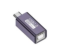 KAHDGSS Velocità di trasferimento dati degli adattatori 480Mbps di USB B per i dispositivi multipli femminili ai convertitori maschio/C B alla testa di conversione
