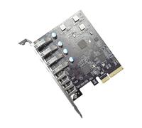 KAHDGSS Velocità veloce PCIe a 4 USB 3.2 TypeA e 4 TypeC Scheda di espansione adattatore per PC desktop