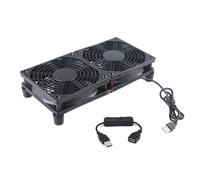 KAHDGSS Ventola Raffreddamento del Router USB Twin 1400RPM 45CFM Cuscinetto a Olio Potente Efficiente per La Ventilazione Elettronica Ventola Ventilazione