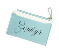 KAHDGSS Women Secure Zippered Card Holder PU Leather Wallet with Color Contrast Design Elegant Miniature Coin Purse Everyday Essential Organizer