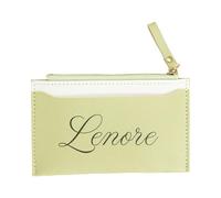 KAHDGSS Women Secure Zippered Card Holder PU Leather Wallet with Color Contrast Design Elegant Miniature Coin Purse Everyday Essential Organizer