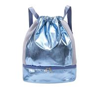 KAHDGSS Zaini con coulisse Borsa da palestra sportiva con separazione asciutta bagnata spiaggia fitness resistente all'acqua nuoto per donne uomini palestra zaini con coulisse con separazione asciutta