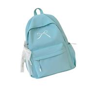 KAHDGSS Zaini con fiocchi dolci per studenti borsa da scuola stile giapponese zaino da viaggio grande capacità fiocchi dolci grande capacità casual zainetti scuola all'aperto, blu cielo