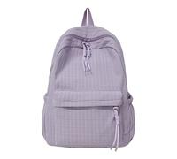KAHDGSS Zaino di grande capacità Borsa per laptop Casual Zaini Studente Scuola Tinta unita Viaggio Per Adolescenti Grande Capacità Studente Scuola Tinta unita Zaino Casual, Viola