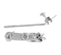 Kahdsvby 1 pezzo Cowbell Holder Cowbell Extension Clip Argento Metallo Cowbell Estensione Rack Cowbell Fermo Blocco Bent Drum Collegamento Bar