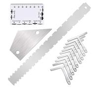 Kahdsvby 1 set di strumenti di misurazione per chitarra, righello per corde inferiori, strumenti di riparazione della chitarra