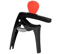 Kahdsvby 1 Set per Chitarra Folk Plug-in Paddle 3-in-1 Multifunzionale Metallo Capo Elettrico Nero Facile da Usare