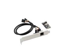 Kahdsvby 1Set Mini PCI-E a Gigabit Scheda di Rete 1000M RJ45 Porta Wired PCIe Desktop PC Scheda di Rete PC+Metallo