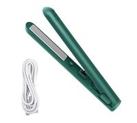 Kahdsvby 2 in 1 Bigodino a doppio uso, mini arricciacapelli da viaggio, mini bigodino USB portatile verde
