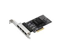 Kahdsvby 4 Porte -Port Server Scheda di Rete Gigabit Scheda di Rete PCIe 2.5 Gigabit RJ45 Lan 10/100/1000/2500Mbps Chip Realtek 8125B