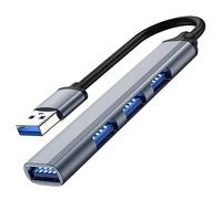 Kahdsvby Accessori per Splitter USB Splitter Hub USB 4 Porte Adattatore Multi-Hub a USB 3.0 Adattatore di Alimentazione USB a Più Porte