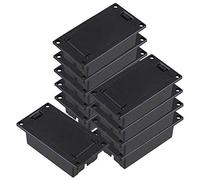 Kahdsvby Chitarra Basso 9V Supporto Batteria Coperchio Del Vano Nero Confezione da 10