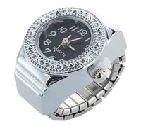 Kahdsvby Crystal Clock quarzo lega Orologio nero unisex
