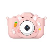 Kahdsvby Fotocamera per Bambini Foto Video Cornice Filtro Fotografico Multifunzionale Portatile Fotocamera 83 X 61 X 48 mm Rosa