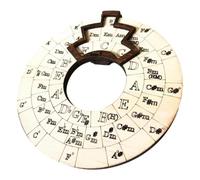 Kahdsvby Melody Tool - Ruota di sintonizzazione per musicisti, cerchio ruota in legno e strumento di risveglio musicale