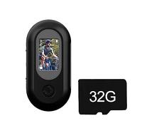 Kahdsvby Mini action camera 1080P Full HD Videocamera digitale DVR Videoregistratore Sport con scheda 32G - Nero