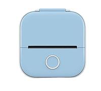 Kahdsvby Mini Stampante Palmare Portatile Immediatamente Adesivo Stampante Adesivo Maker Pocket Stampante Termica Durevole (Blu)