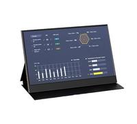 Kahdsvby Monitor Portatile da 15 Pollici 1920X1080 FREE-SYNC Tipo C Monitor da Gioco Compatibile, Adatto per SWITCH PC TV BOX Spina UE