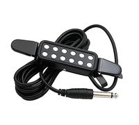 Kahdsvby P-102 - Pick-up magnetico per chitarra acustica, 12 fori, colore: Nero