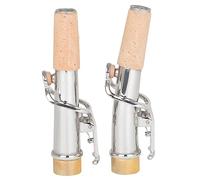 Kahdsvby Sassofono Soprano Manico Dritto/Manico Curvo, Due Confezioni, Set Manico nel da 16,7 Mm