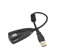 Kahdsvby Scheda audio USB esterna Registrazione cablata Scheda audio 7.1 Adattatore 5HV2 Cuffie Audio 3D Microfono 3,5 mm per PC Portatile PC Desktop