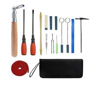Kahdsvby Set da 16 Pezzi Set di Strumenti per Sintonizzazione del Kit di Accordatura del Pianoforte Professionale con Borsa