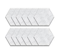 Kahdsvby Set di 12 in schiuma insonorizzati autoadesivi 12 x 10 x 0,4 pollici, in schiuma acustici esagonali per studio di registrazione a casa