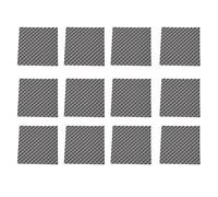 Kahdsvby Set di 12 schiume acustiche da 1,2 Po x 20 Po x 20 Po per studi professionali, colore: grigio