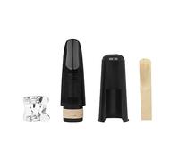 Kahdsvby Set di 4 teste di clarinetto, clip in metallo con filettatura, testa in sughero ABS, fischietto per , bocchino nero, forte e durevole