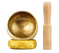 Kahdsvby Set di Campane Tibetane per Meditazione, Cuscino per Campane Tibetane per Yoga, Meditazione, Guarigione Dei Chakra (3,3 Pollici)