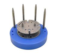 Kahdsvby Set di strumenti per la riparazione di orologi, in acciaio, per rimozione e installazione della ruota di bilanciamento con molla a molla, kit di base per albero migliorato, Blu, Enhanced