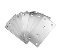 Kahdsvby Staffe piatte in acciaio inox per riparazioni, 100 mm x 50 mm, 8 pezzi