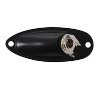 Kahdsvby Stile Barca 1/4 Pollice Uscita Chitarra Caricata Mono Jack Presa Plate per Strat Stratocater Stile Chitarra Elettrica, Nero