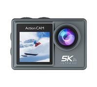 Kahdsvby Telecamera d'azione Telecomandata Macchina Fotografica di Stabilizzazione Elettronica Set di Action Camera 5K 30FPS con WiFi per Immersione Sport All'aperto
