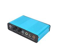 Kahdsvby USB 6 canali 5.1/7.1 Surround scheda audio esterna PC laptop desktop tablet audio scheda adattatore ottico facile da installare (blu)