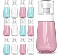 KAHEIGN 12 Pezzi Flaconi Spray, 100ml Bottiglie Spray a Nebulizzazione Fine a Prova di Perdite Contenitore da Viaggio Ricaricabile per Profumi Cura della Pelle Trucco Lozione Tonico (3 Colori)