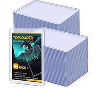 KAHEIGN 120 Pezzi Custodie Trasparenti per Carte, 76 x 101mm Caricatore Dall'alto Standard Custodie per Cartes 35pt Portacarte in Plastica Protezione Carta per Carte da Gioco Sportive Pokemon YGO